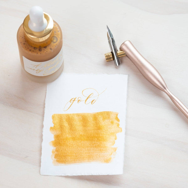 Gold Calligraphy Ink