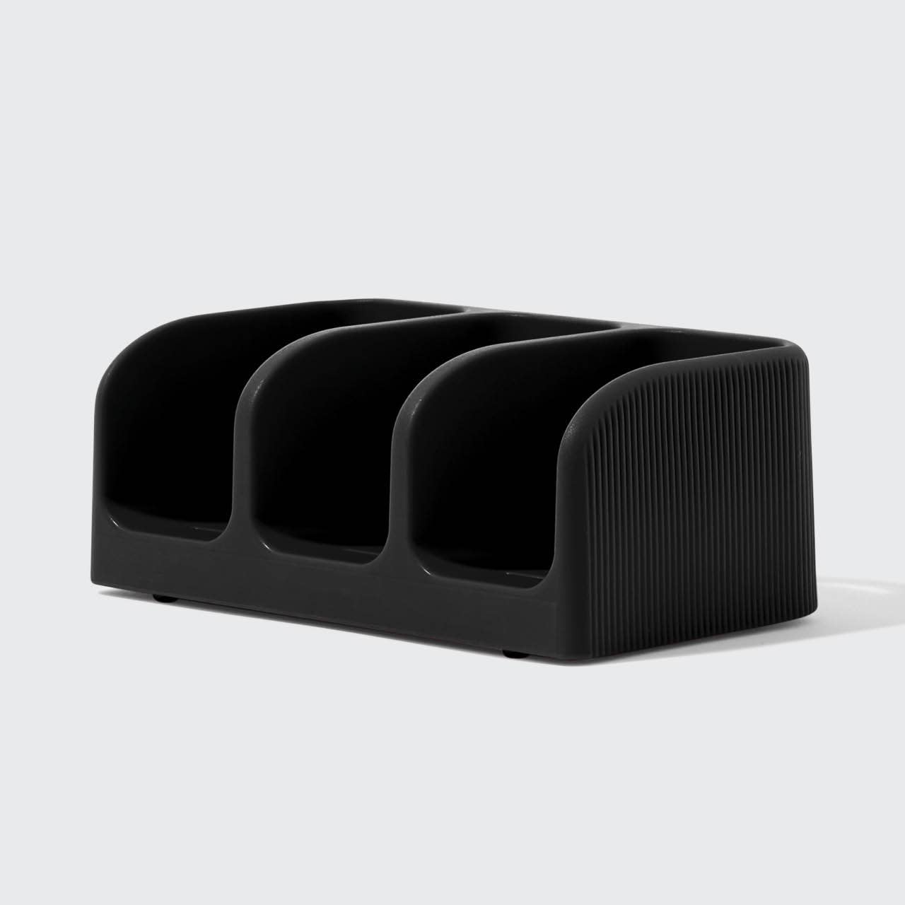 Black Self-Draining Soap Dish