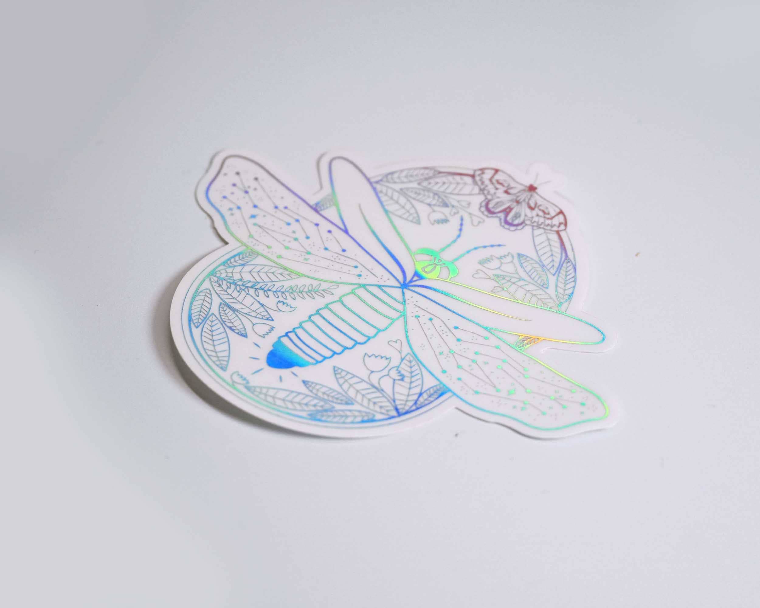 Born To Shine Fireflies Transparent Sticker