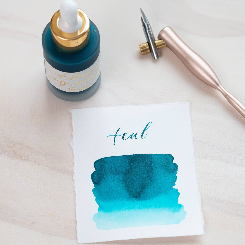 Teal Calligraphy Ink {coming soon!}