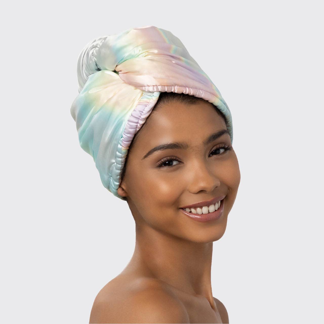 Aura Satin-Wrapped Hair Towel