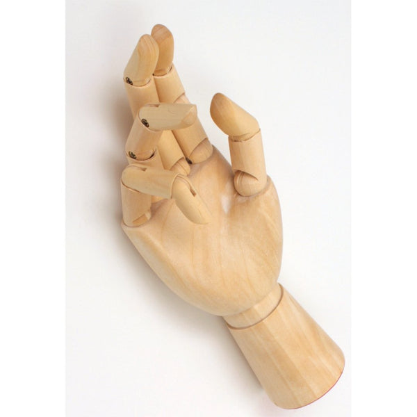 Articulated 7" Wooden Manikin Hand