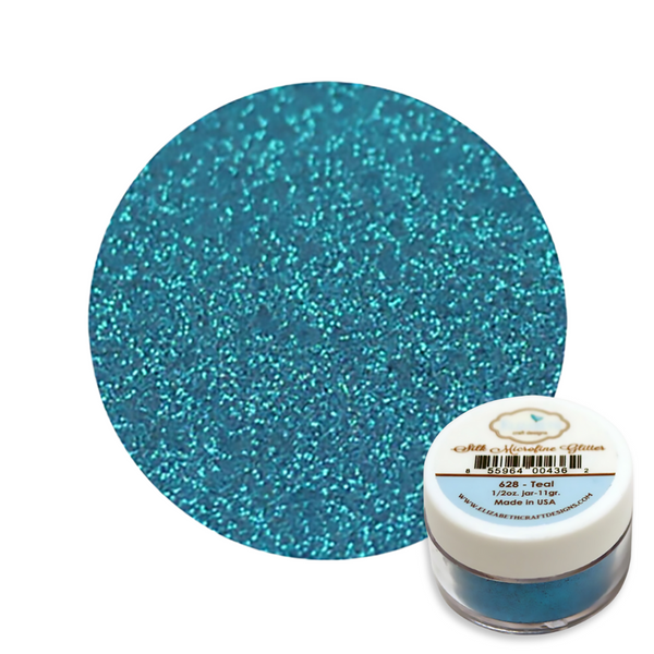 Teal (no. 628) Silk Microfine Glitter