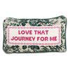 Love That Journey Needlepoint Throw Pillow {clearance}