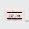 Black Self-Draining Soap Dish