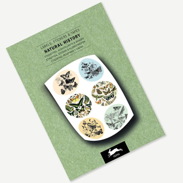 Natural History Label Sticker & Tape Book