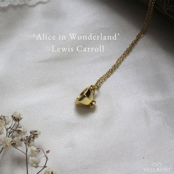 Alice in Wonderland Teacup Pendant Necklace