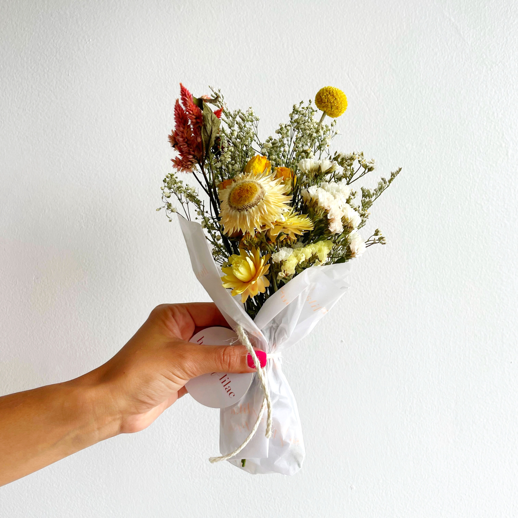 Chic Dried Flower Mini Bouquet