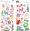 Fruitcake & Tinsel Foam Stickers