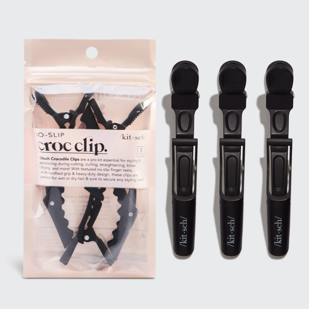 Black No-Slip Crocodile Clip Set