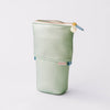 Seafoam Green Metallic Luxe Standing Pencil Pouch