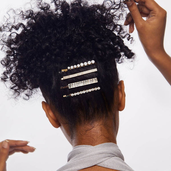 Gold + Rhinestone Bobby Pin Set