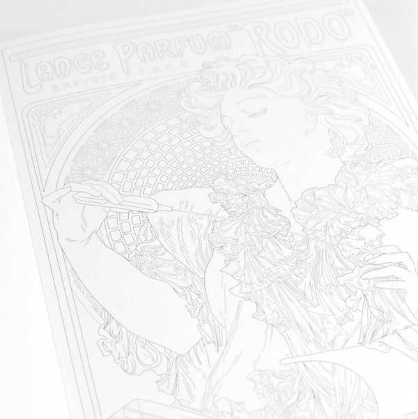 Alphonse Mucha Artists' Colouring Book