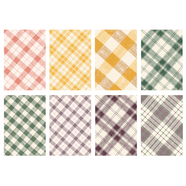 Ginger Snap Plaid 6x9 Single Sided Paper Pack