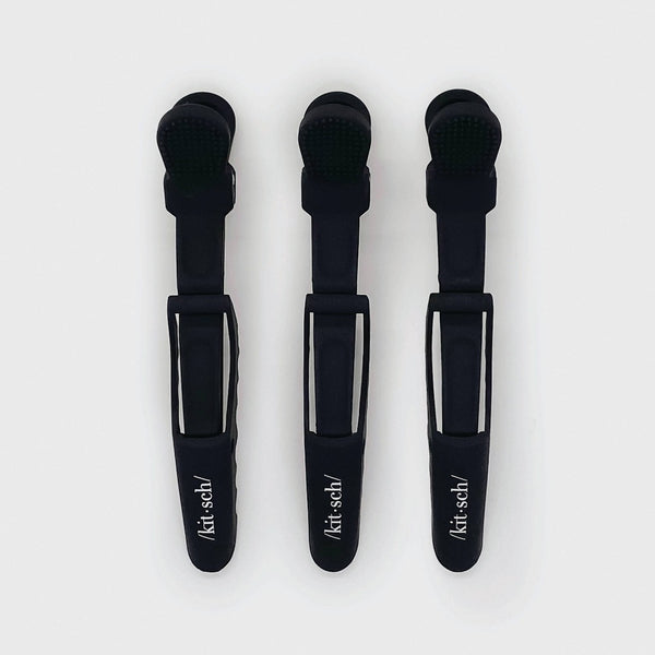 Black No-Slip Crocodile Clip Set