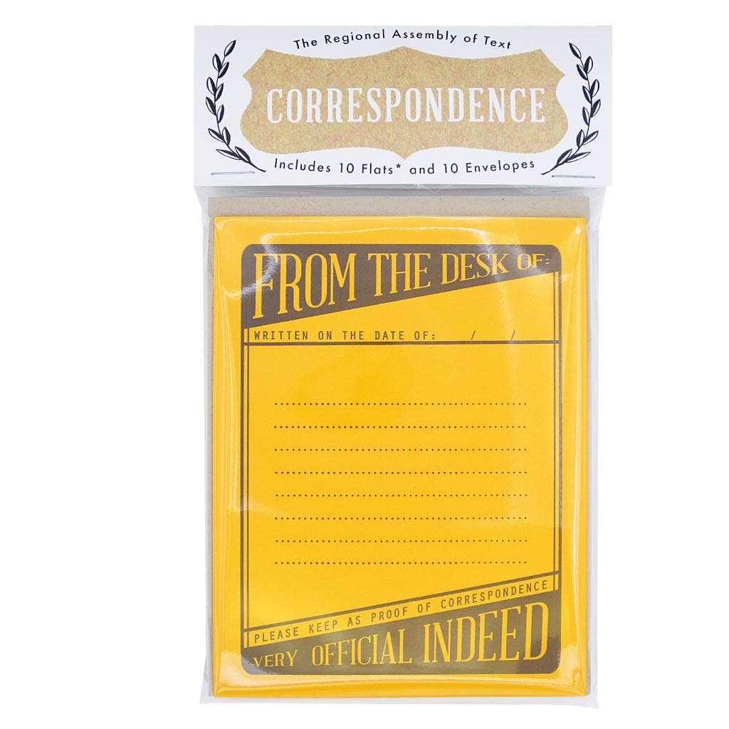 Correspondence {From the Desk of...} 10pk Notecards