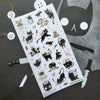 Spooky Feline Fun Sticker Sheet