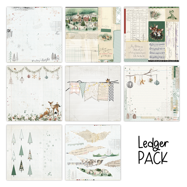 Comfort & Joy Ledger 12x12 Single-Sided Paper Pack