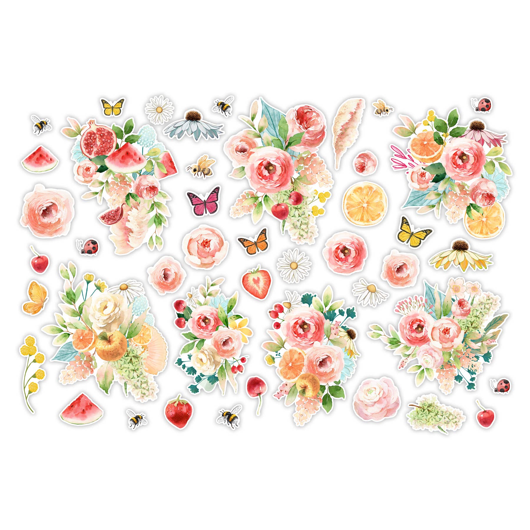 Apple Blossom Florals Die-Cut Ephemera {coming soon!}