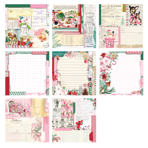 Sugar Plum 12x12 Single-Sided Ledger Paper Pack