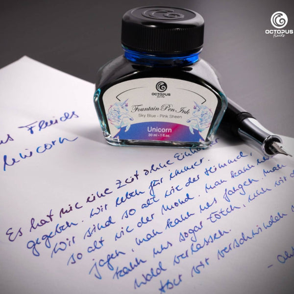 Unicorn Blue Sheening Fountain Pen Ink