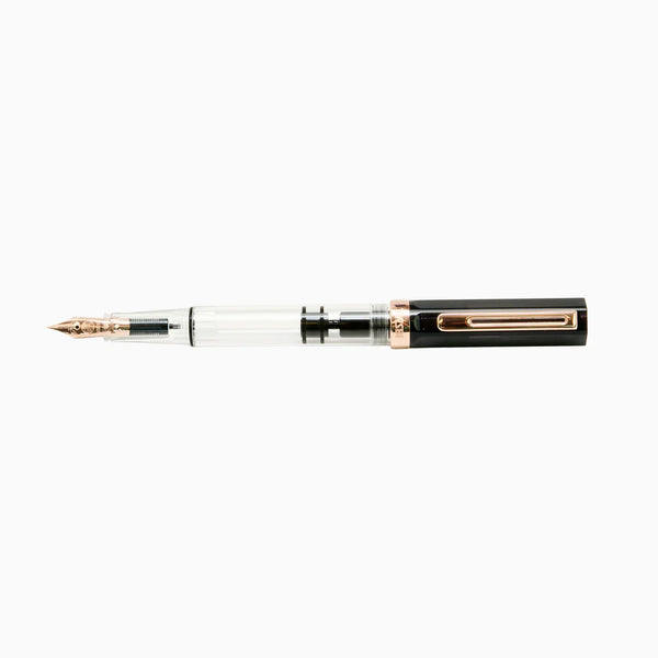 Eco Smoke + Rose Gold Fountain Pen