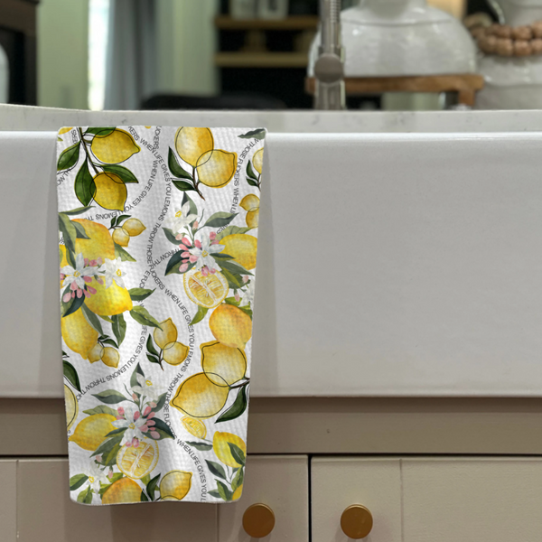 When Life Gives Lemons Tea Towel