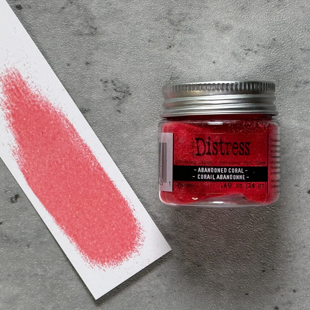 Abandoned Coral Distress Embossing Glaze | Tim Holtz