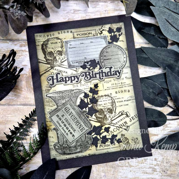 Ads 2 | 6x8 Clear Stamp Set | Taylor Made Journals