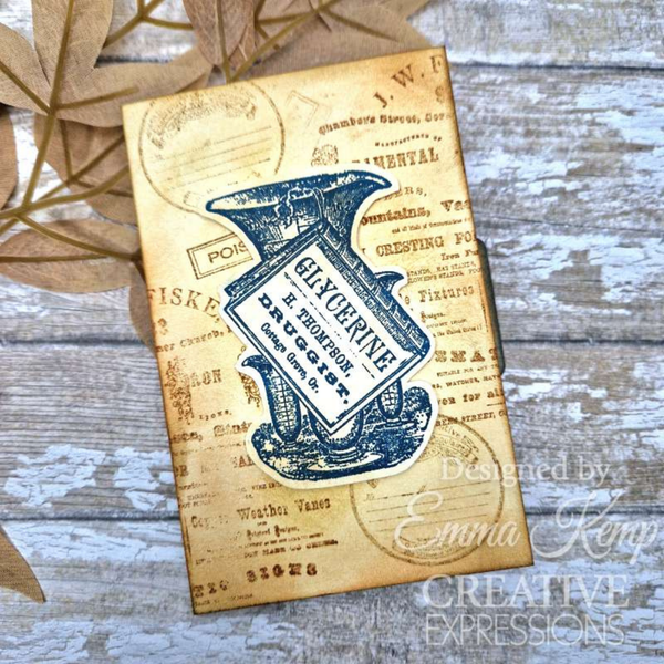 Ads 2 | 6x8 Clear Stamp Set | Taylor Made Journals