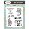 Ads 3 | 6x8 Clear Stamp Set | Taylor Made Journals