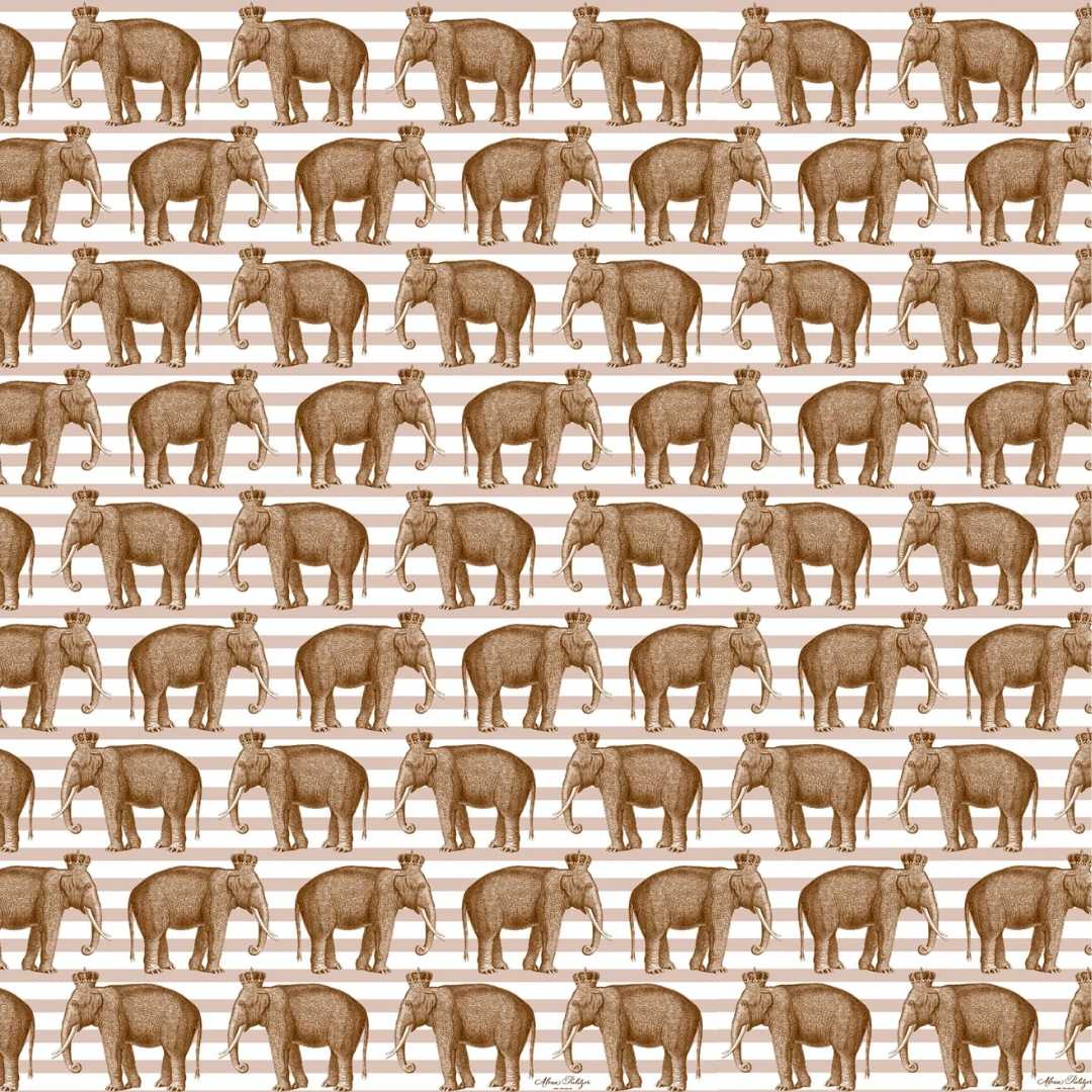 Royal Elephant Wrapping Paper