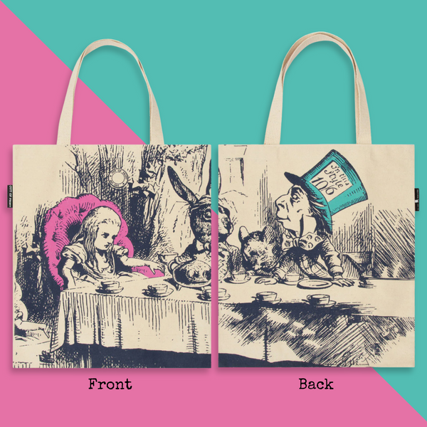 Alice in Wonderland Canvas Tote Bag