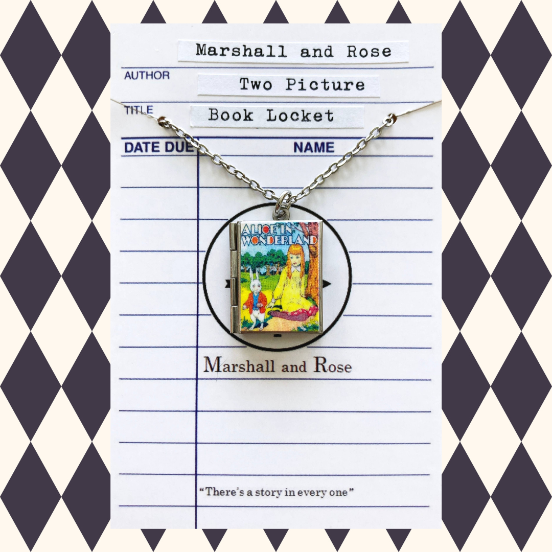 Alice In Wonderland Book Lockets