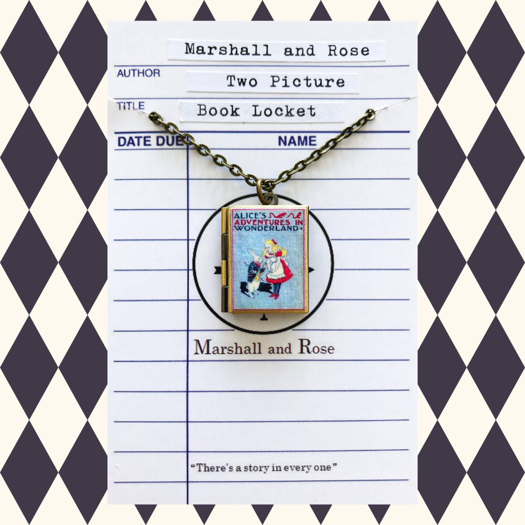 Alice In Wonderland Book Lockets