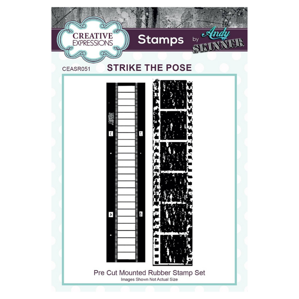 Strike The Pose Rubber Stamp | Andy Skinner