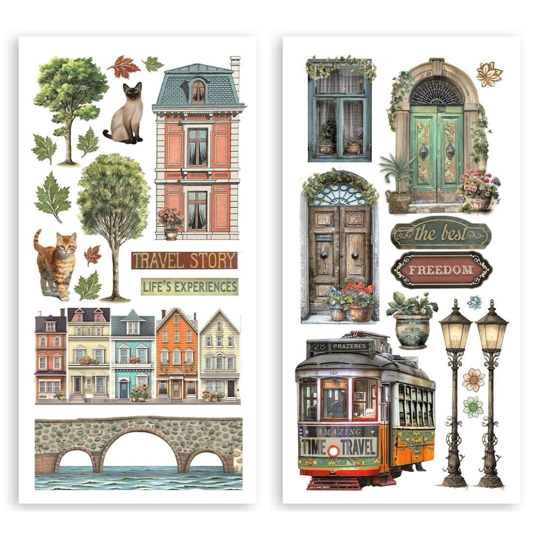 Art of Travelling Double-Sided Paper Cut-Outs