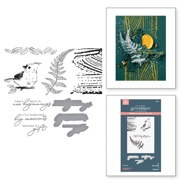 Woodland Tales Impressions Press Plate + Die Set {preorder: eta 10/23}