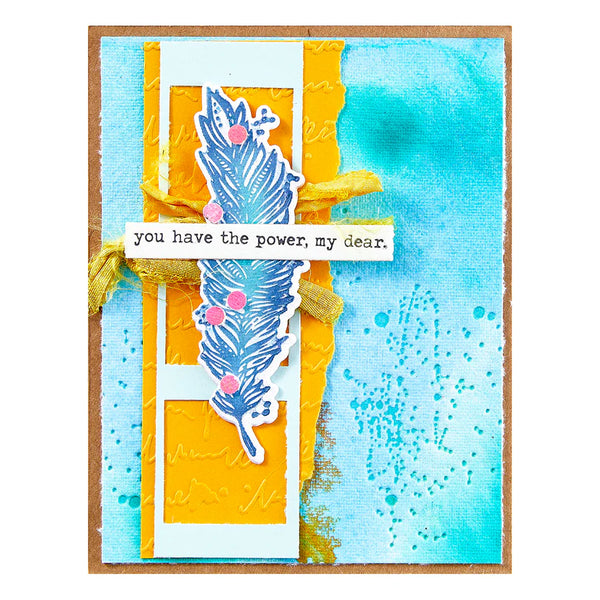 Holding Your Heart Sentiments Betterpress Plates + Die Set | Dina Wakley