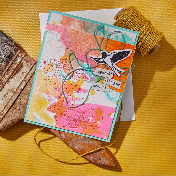 Collaged Birds Betterpress Plates + Die Set | Dina Wakley