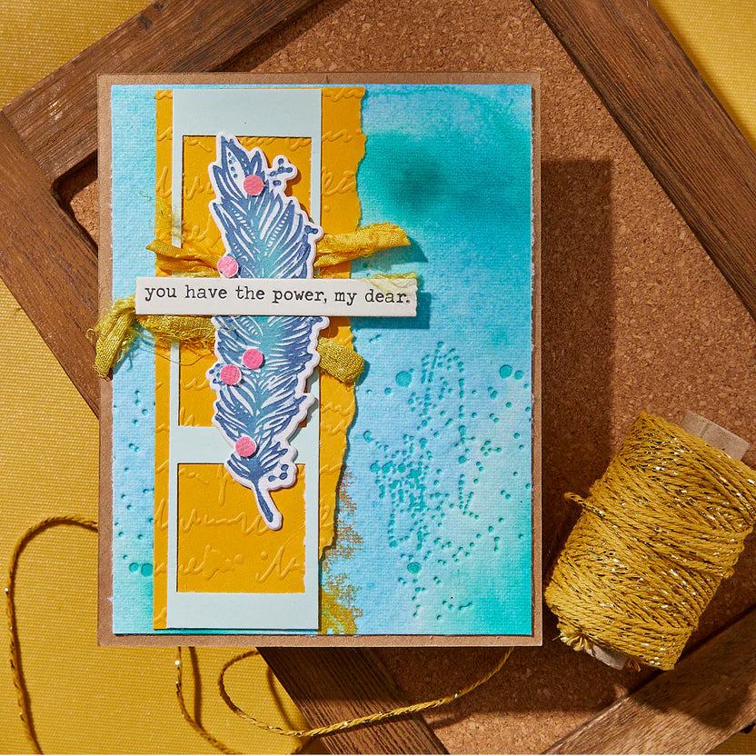 Soaring 3D Embossing Folder | Dina Wakley