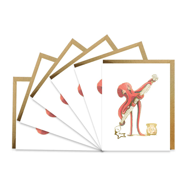 z<oos> Cartes en boîte Inky Octopus</oos>