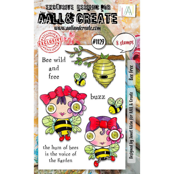 Bee Free A6 Clear Stamp Set No. 1129