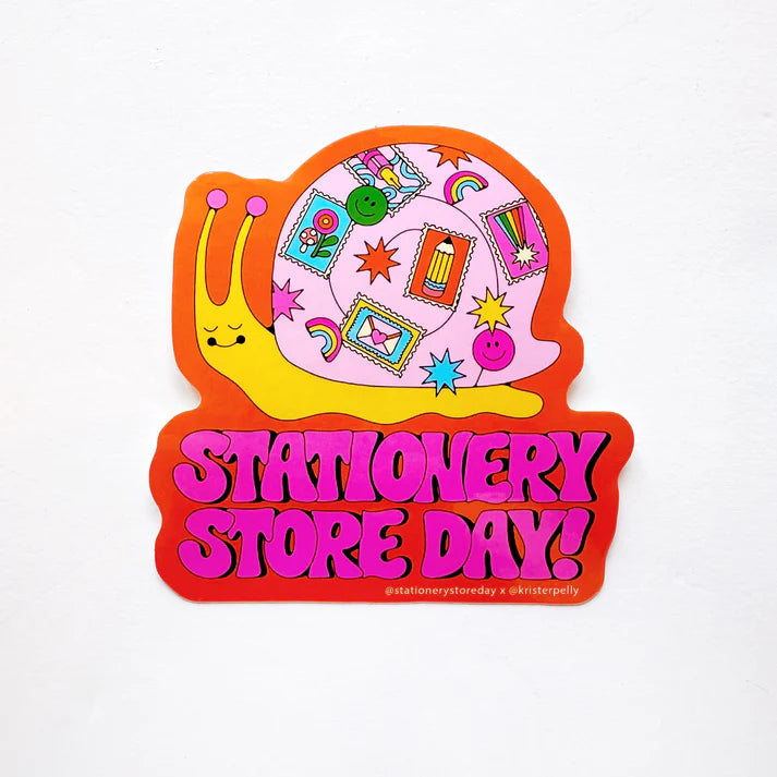 Stationery Store Day 2024 Postal Snail Vinyl Sticker