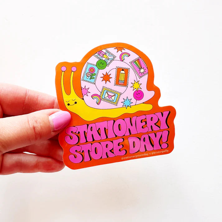 Stationery Store Day 2024 Postal Snail Vinyl Sticker