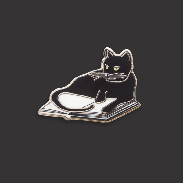 Bookstore Cats Enamel Pin