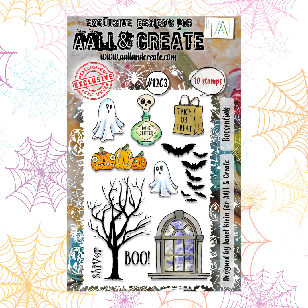 Boosentials A6 Stamp Set No. 1203 | Ghouls' Night Out {Halloween 2024}