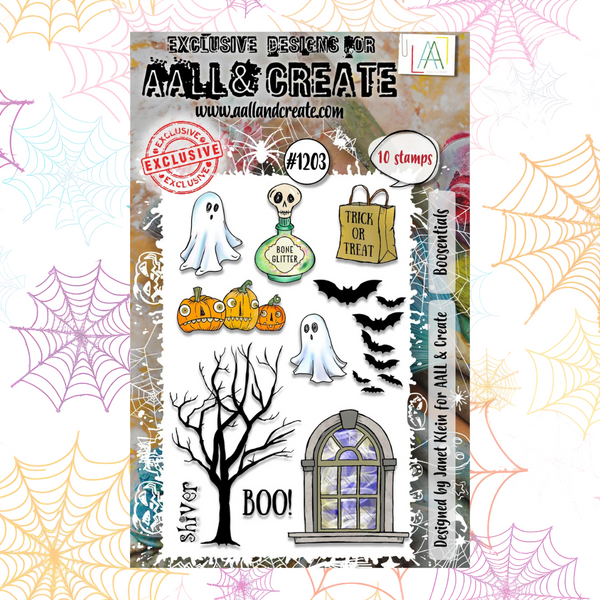 Boosentials A6 Stamp Set No. 1203 | Ghouls' Night Out {Halloween 2024}