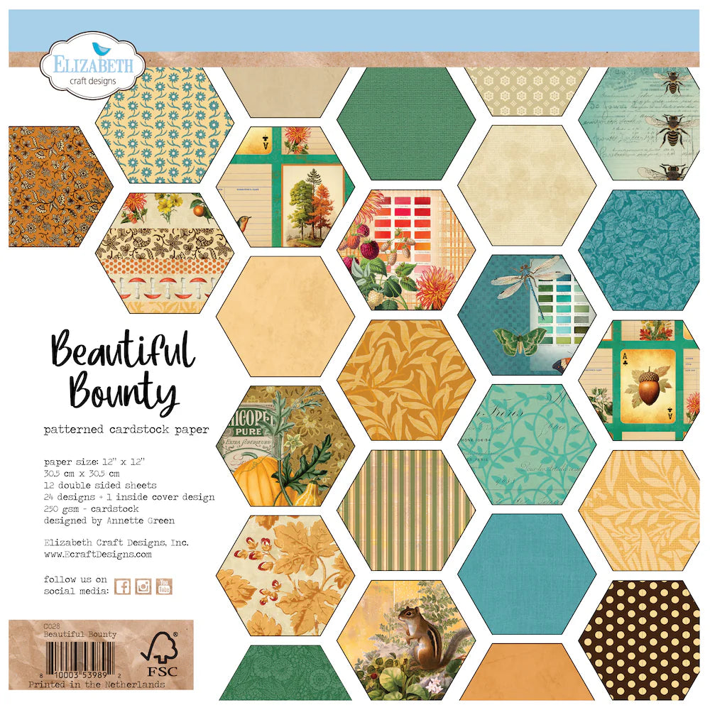 Beautiful Bounty 12x12 Patterned Paper Pack