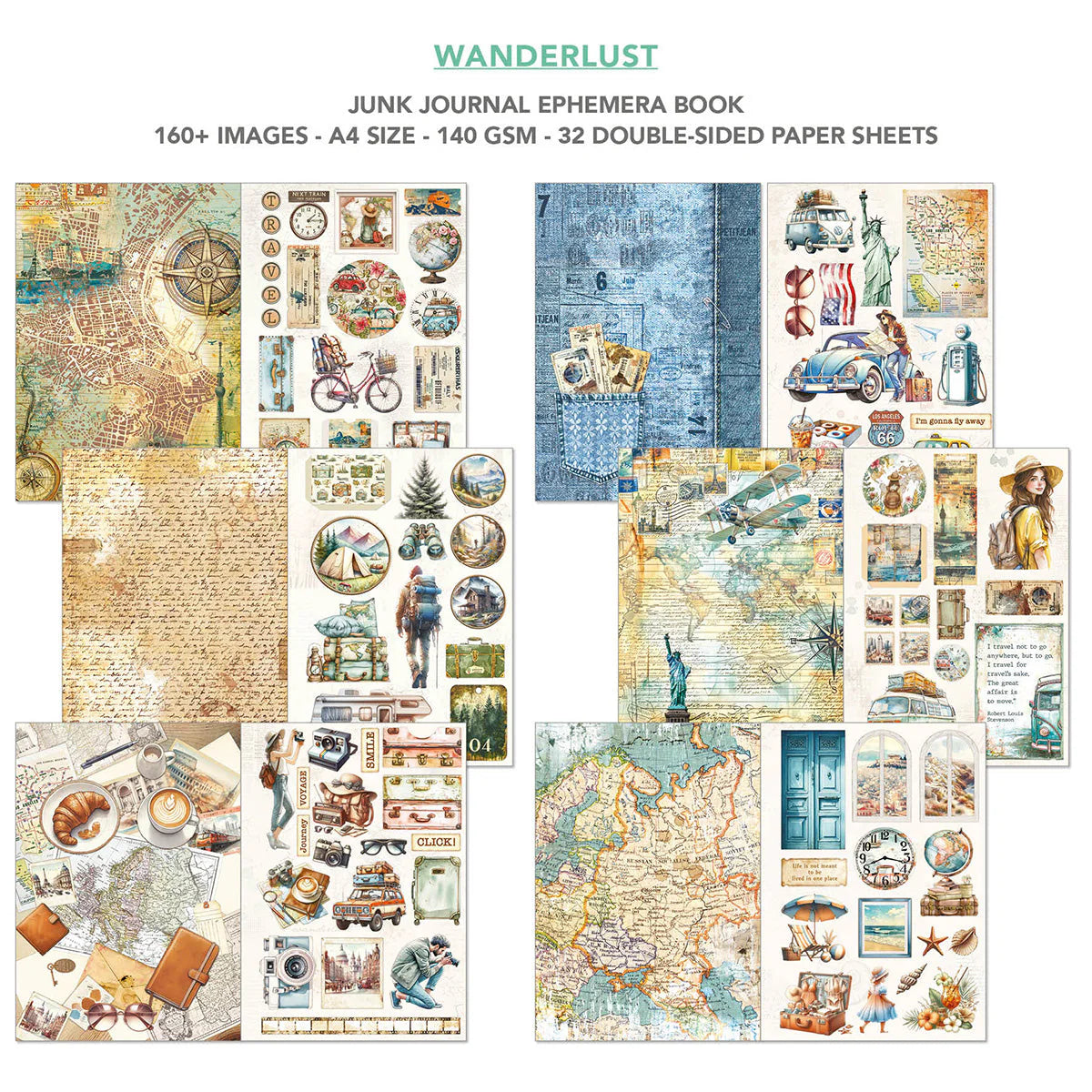 Wanderlust Junk Journal + Ephemera Book {coming soon!}